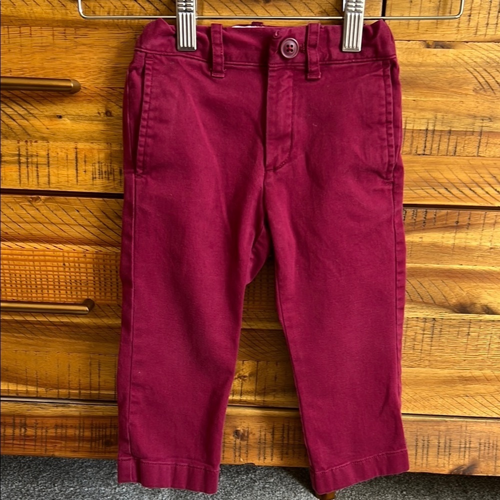 Crewcuts Toddler Boys Burgundy Pants